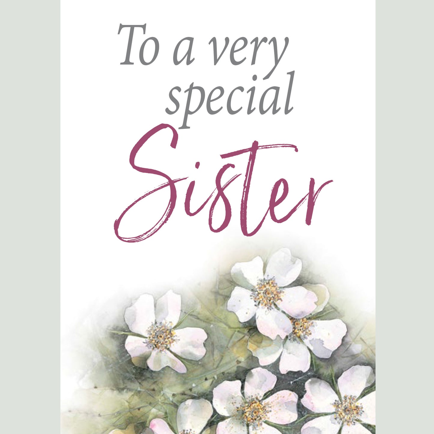 To  A Very Special Sister